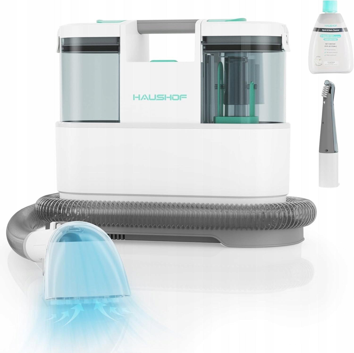 HAUSHOF StainZapper Pro przenośna myjka 450 W 11,5 kPa 1,5l z dodatkami