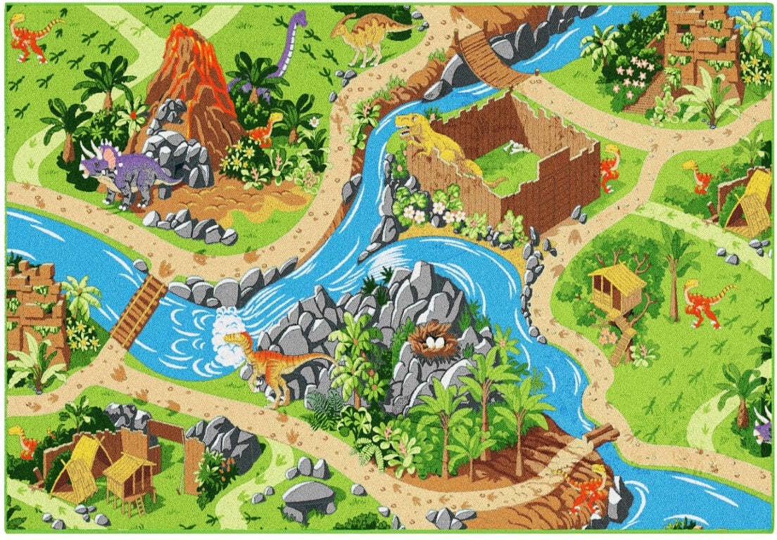 Usorteret Dywan do zabawy - Dino świat, 95 x 133 cm