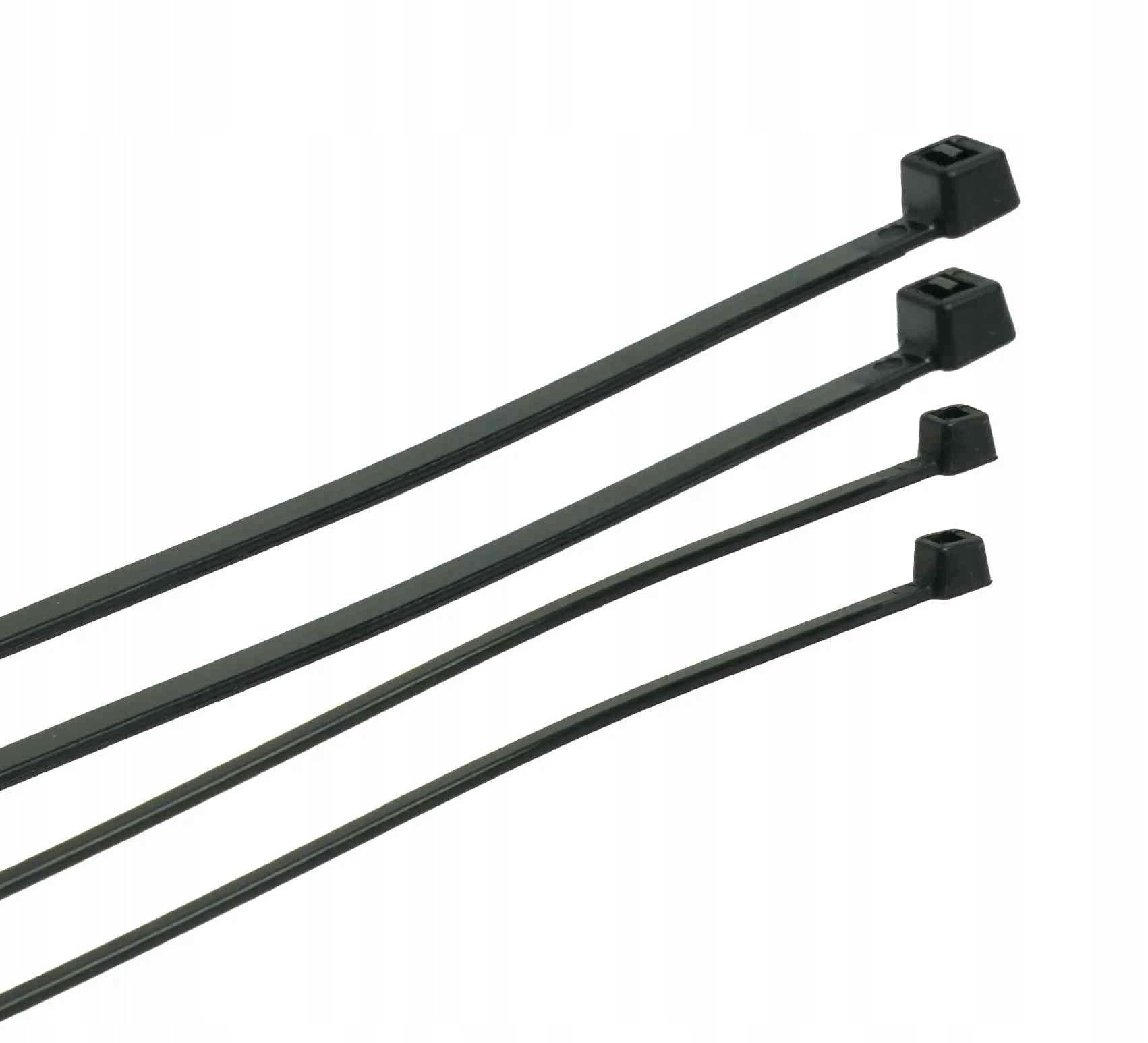 PLASTROL OPASKA PLASTIKOWA CZARNA 2,5 x 150mm 100szt.