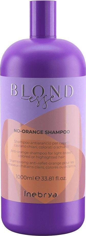 Inebrya INEBRYA_Blondesse No-Orange Shampoo do włosów jasnobrązowych, farbowanych ub rozjaśnionych 1000ml