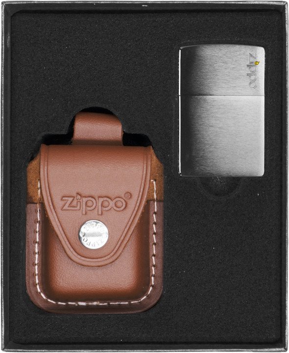 Zestaw ZIPPO Zapalniczka BULUS LOGO Prezentowy No2