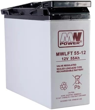 AKUMULATOR 12V/55AH-MWLFT Front Terminal MW POWER