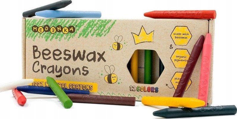 Kredki z wosku pszczelego Classic 12 kolorów
