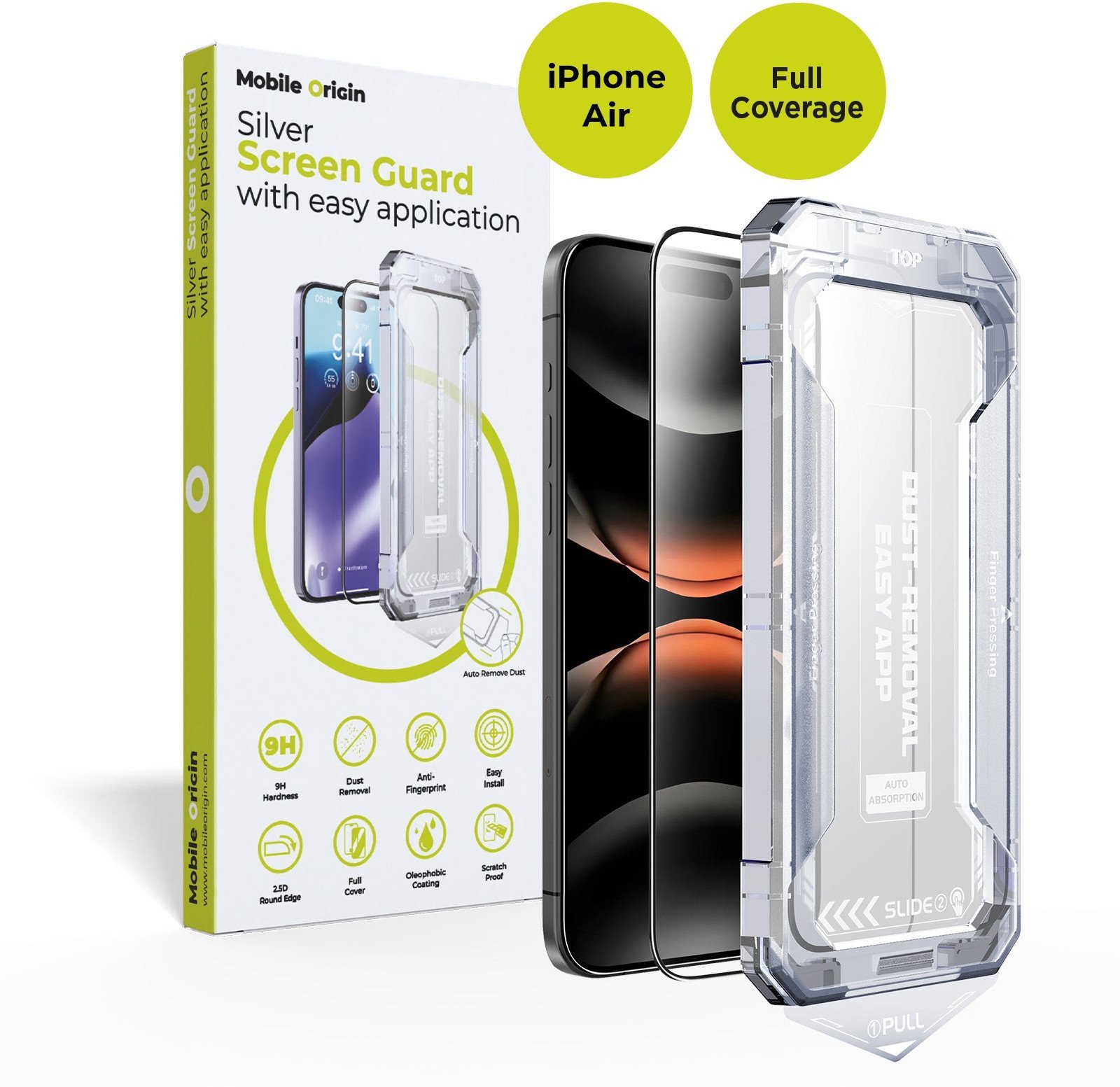 Mobile Origin Screen Guard with easy application, iPhone Air