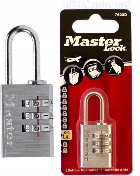 MasterLock Master Lock Combination Lock in alumin. steel Shackle 7620EURDCC