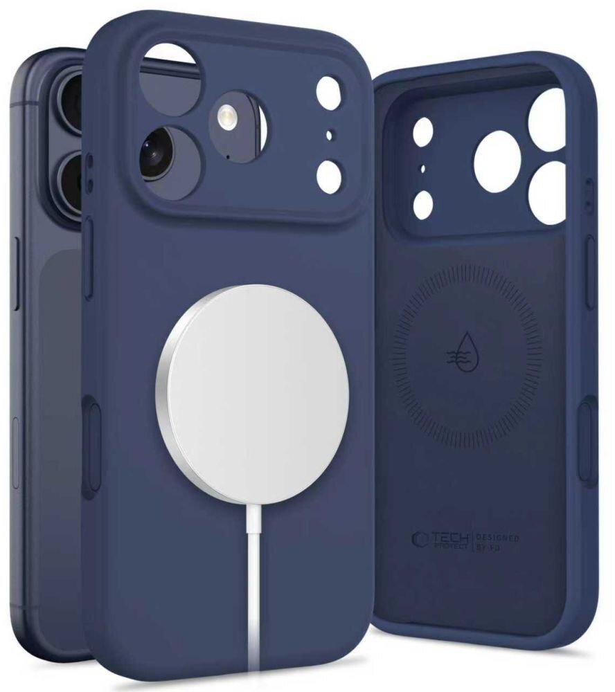 TECH-PROTECT SILICONE MAGSAFE IPHONE 17 PRO DEEP BLUE