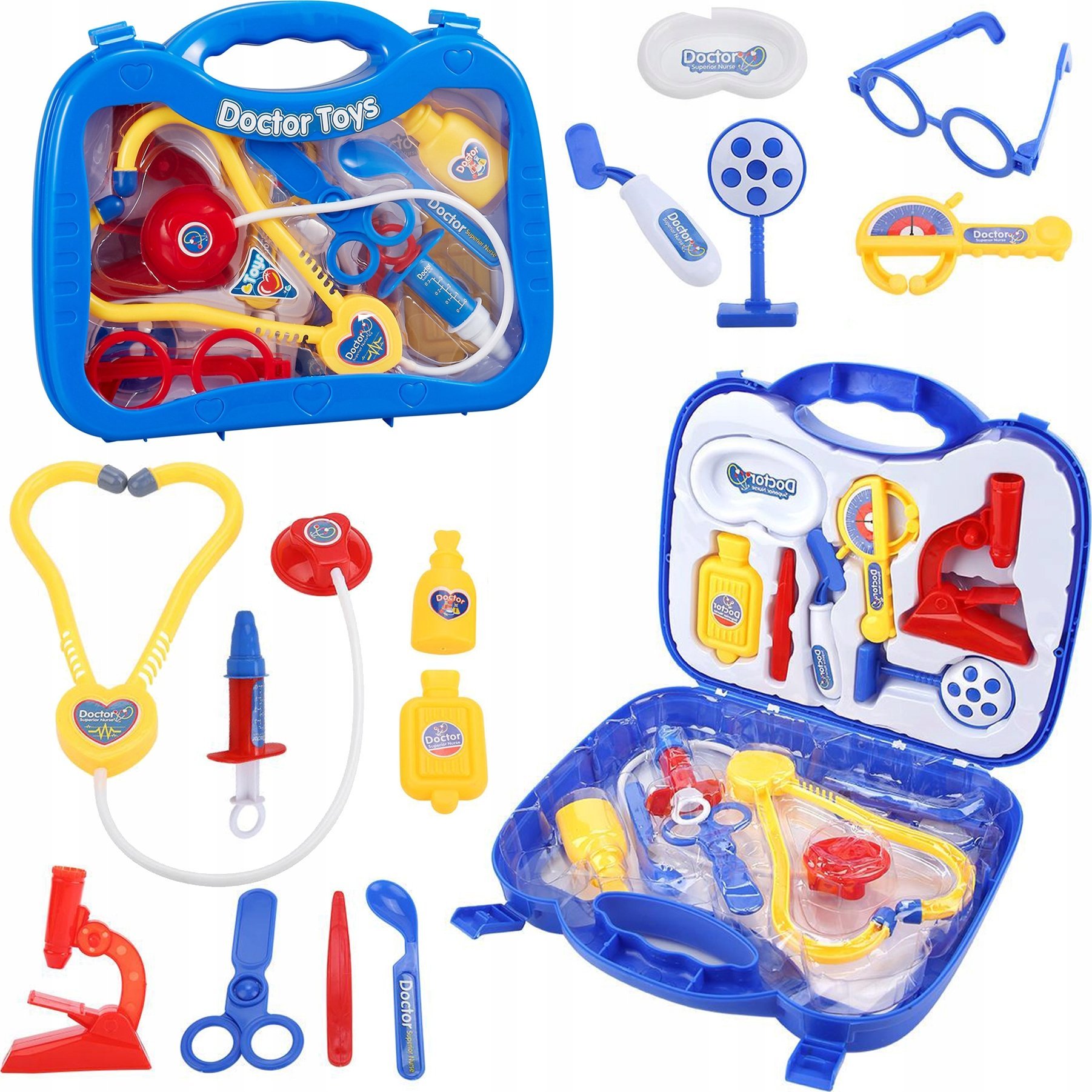 ZABAWKA ZESTAW MAŁEGO DOKTORA BBT-05 NIEBIESKI