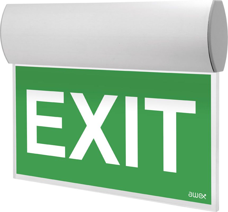 AWEX Oprawa awaryjna TWINS LED 1,2W 1h dwuzadaniowa AT czarna TW/1,2W/BSA/AT/BL - TW/1,2W/BSA/AT/BL