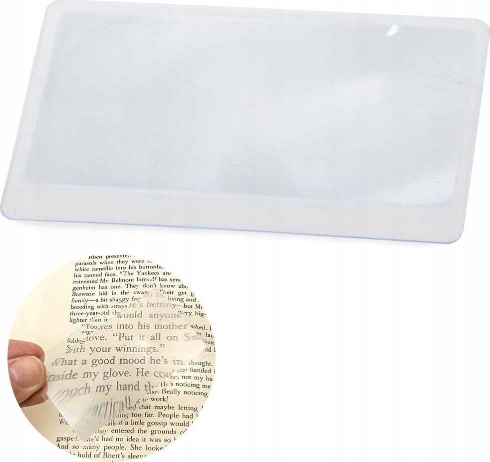 Verk LUPA WIZYTÓWKA SOCZEWKA FRESNELA KARTKA 85x55mm