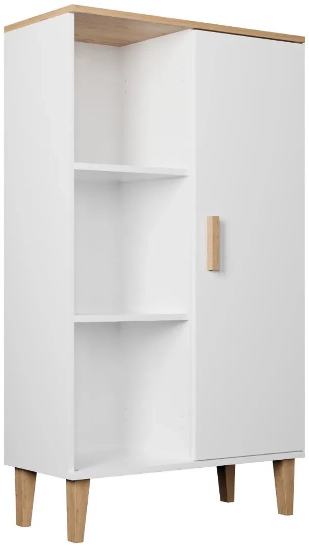 Regał DENVER biały/hikora KOCOT MEBLE