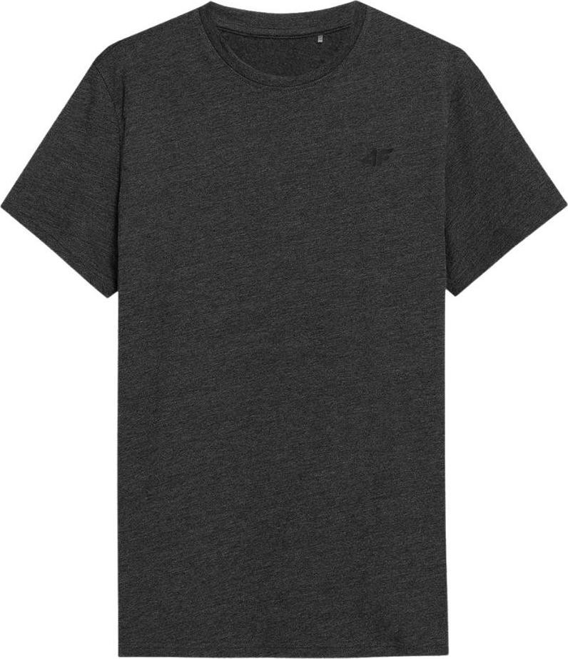 4f Koszulka męska H4L22-TSM352 Ciemny szary melanż r. M