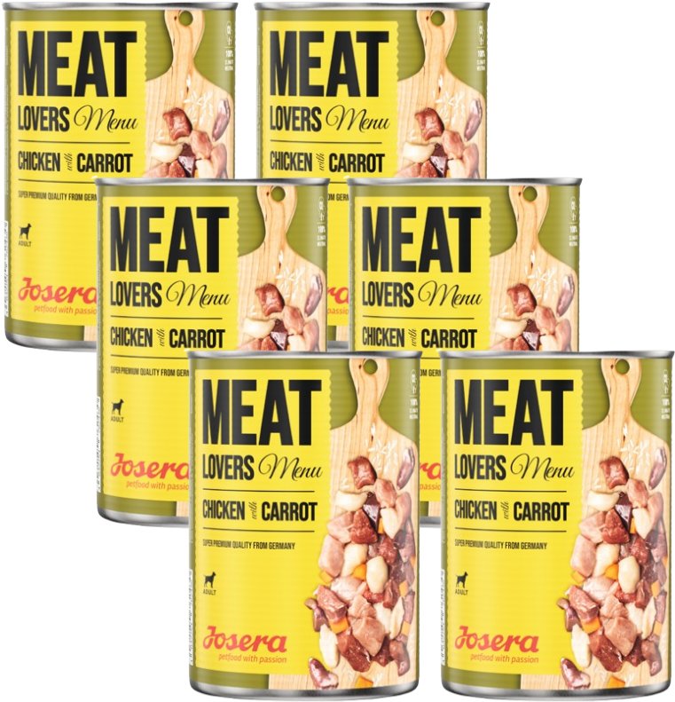 JOSERA Meatlovers Menu Kurczak z marchewką 6x800g