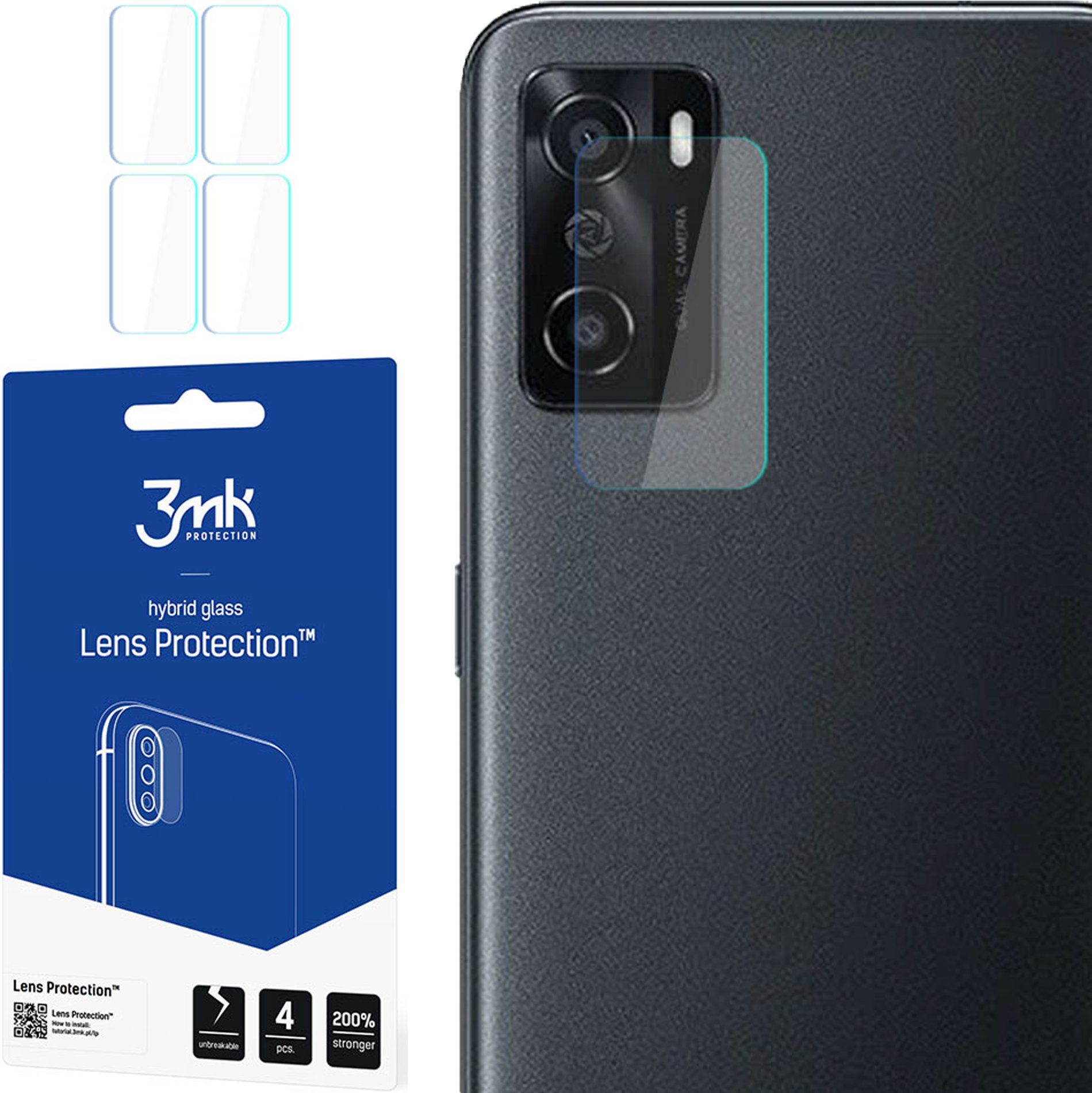 OPPO A55S (APARAT Z BOKU) - 3MK LENS PROTECTION