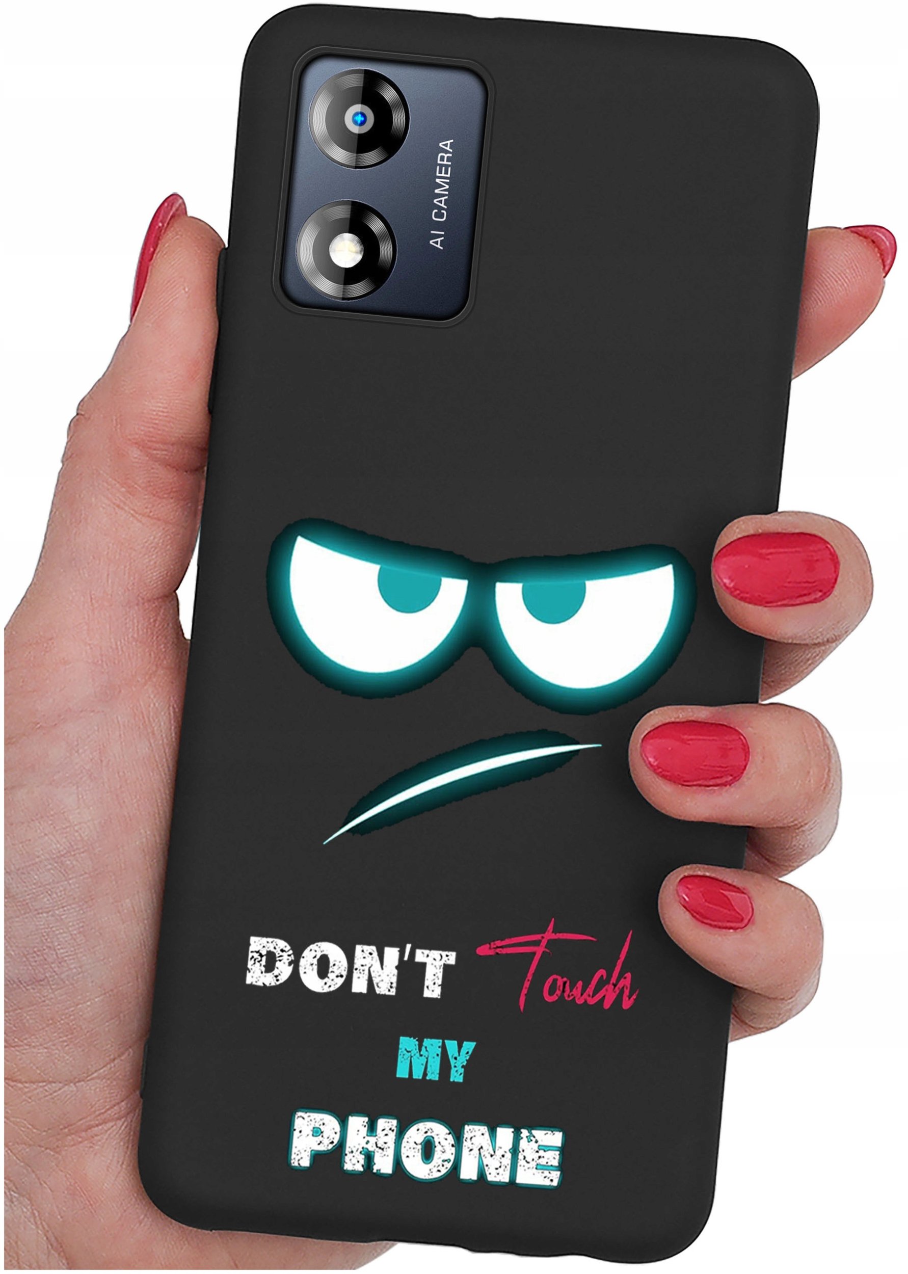 Etui do Motorola Moto E13 WZORY |SILIKONOWE MATT CASE + SZKŁO 9H