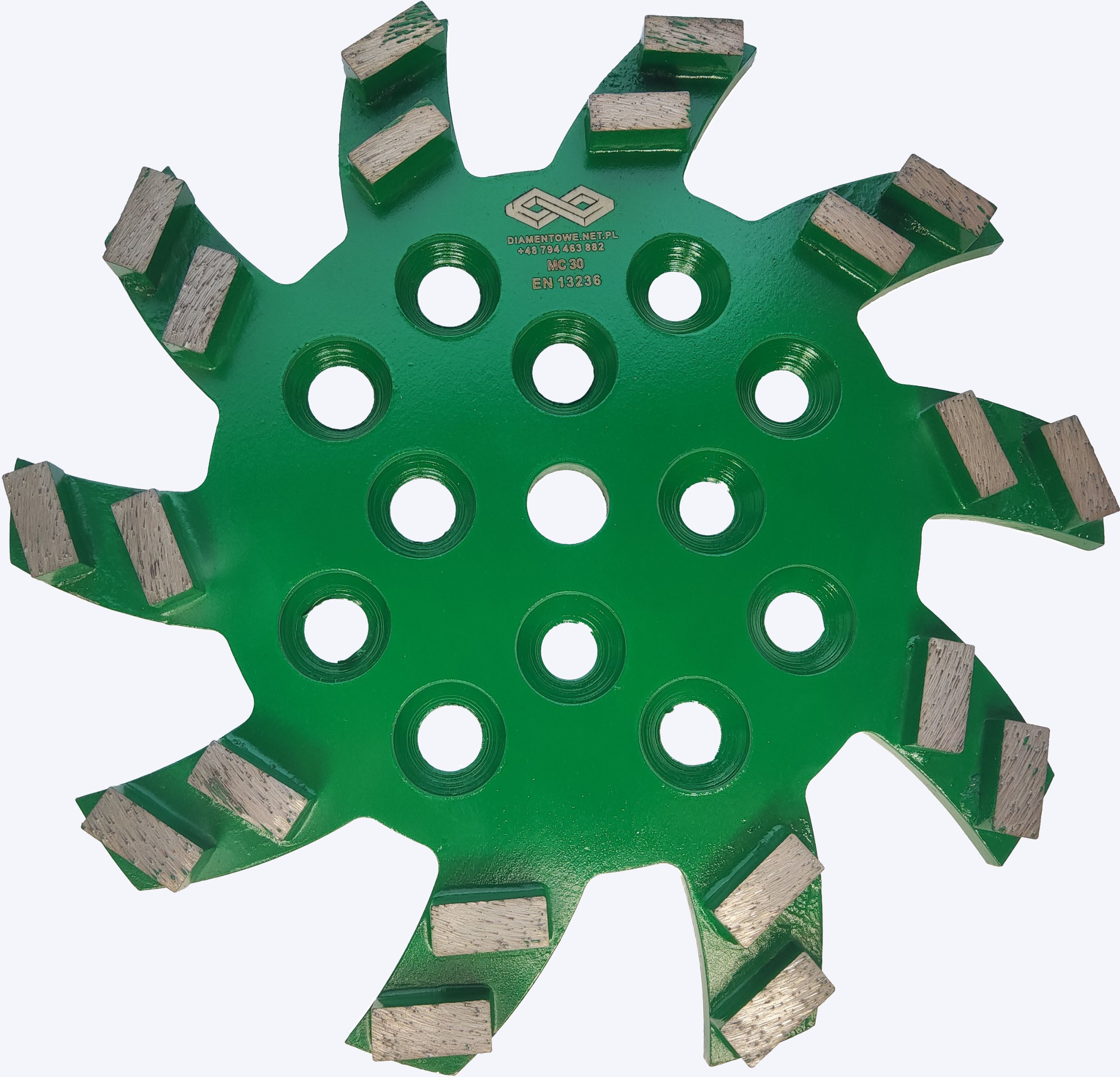 Dysk 250mm do szlifowania betonu maszynami Blastrac Trelawny Golz King Bewag