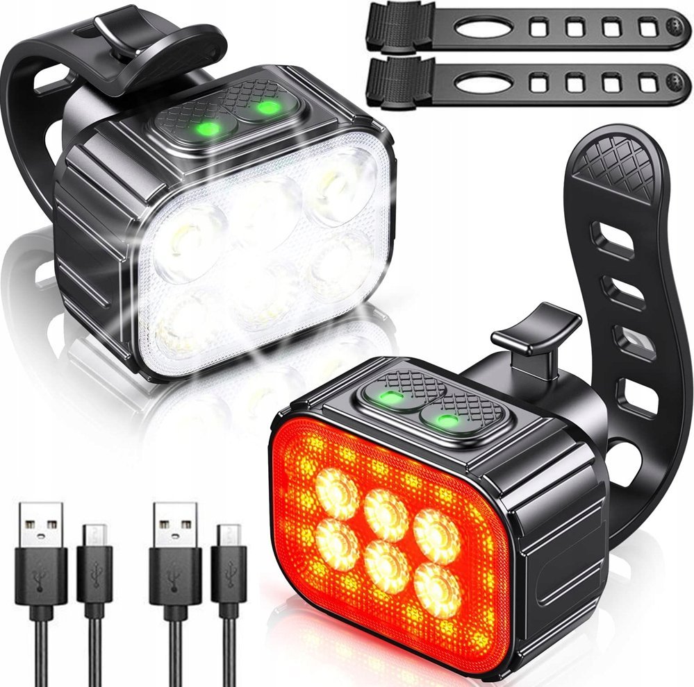 LAMPKA ROWEROWA TYLNA + PRZEDNIA CB-3