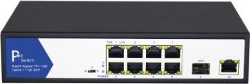 Switch Value Przełącznik VALUE PoE+ Gigabit Ethernet, 8+2 porty Uplink (1x GbE + 1x SFP)
