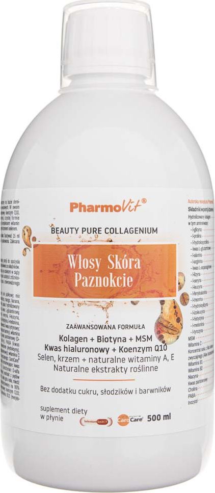Pharmovit Pharmovit Włosy Skóra Paznokcie Zaawansowana formuła w płynie - 500 ml