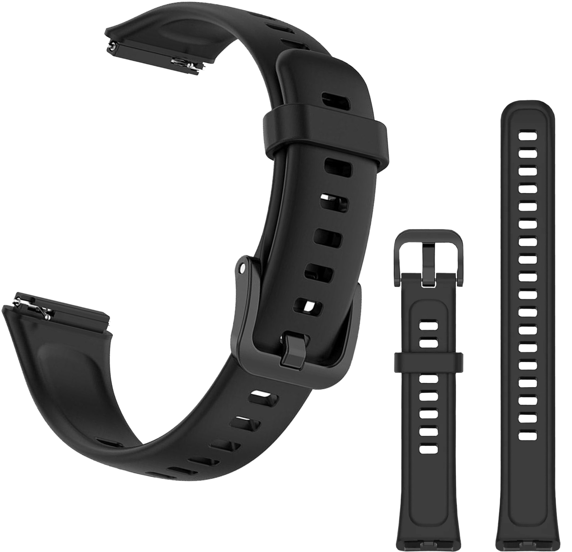 ChronSmarta Pasek Classic Silicone do smartbanda Huawei Band 7 (czarny)