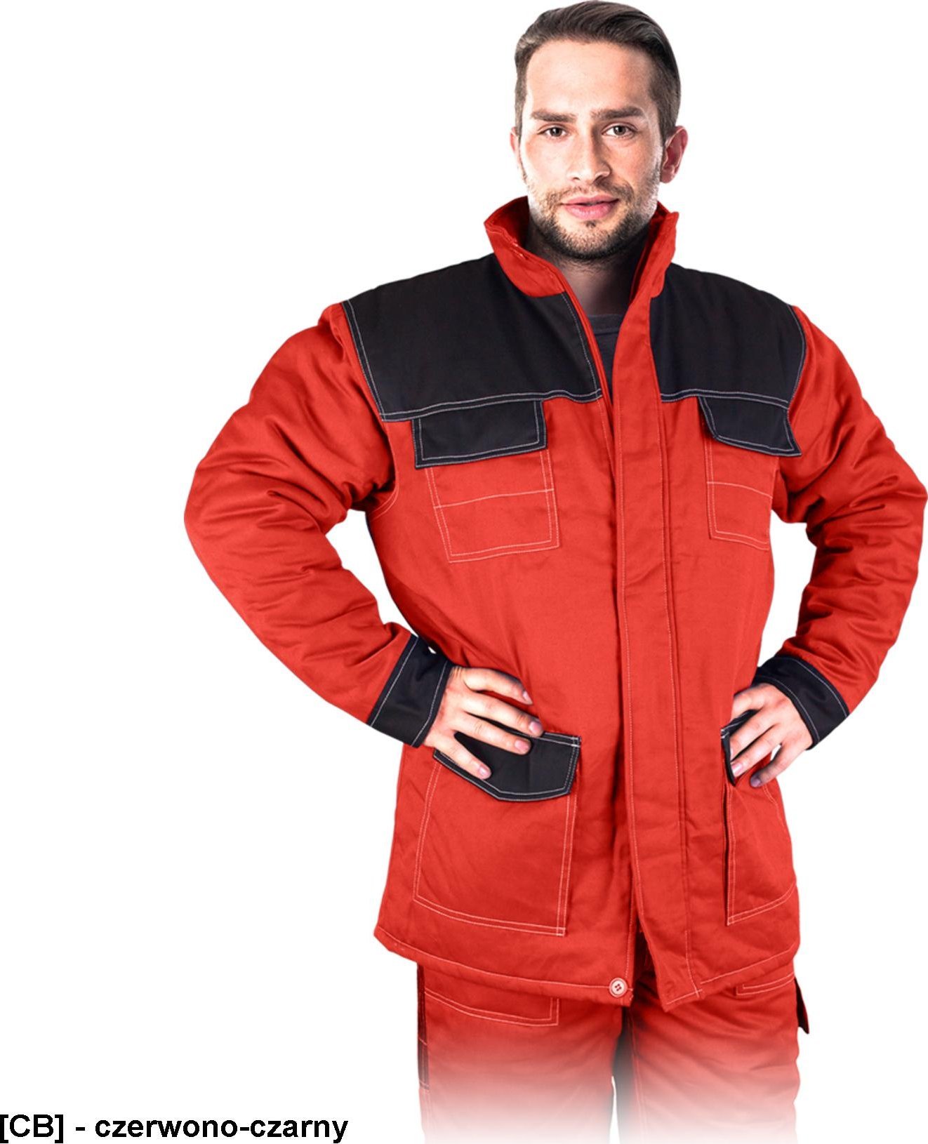 R.E.I.S. MMWJL - kurtka ocieplana - czerwono-czarny 2XL