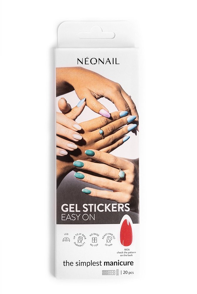 NeoNail Gel Stickers Easy On lakier hybrydowy w naklejce M06 20szt