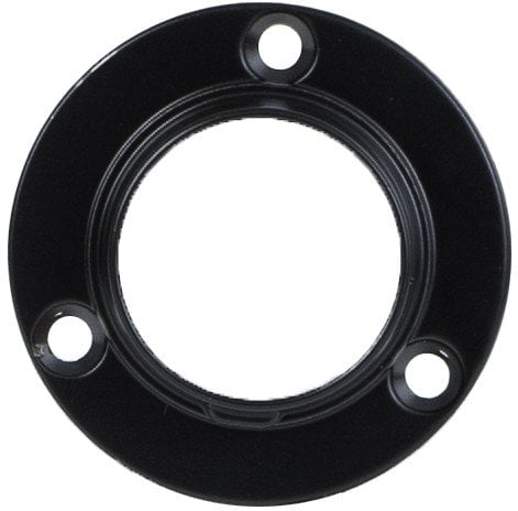 LATERAL HOLDER D25.3 HOLES.SCREW. BLACK