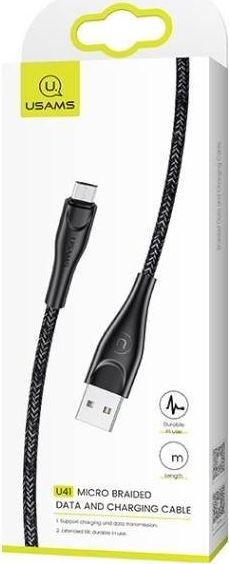 Kabel USB Usams USB-A - Lightning 3 m Czarny (63790-uniw)