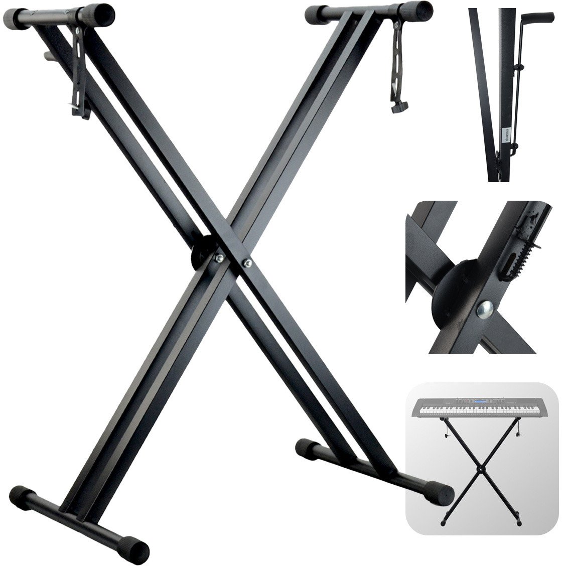 Podwójny statyw pod keyboard 52-98cm HR-DBKS1 Hardman one size