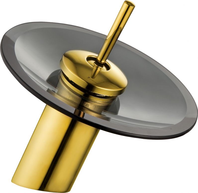 Bateria umywalkowa Mexen Niagara stojąca złoty