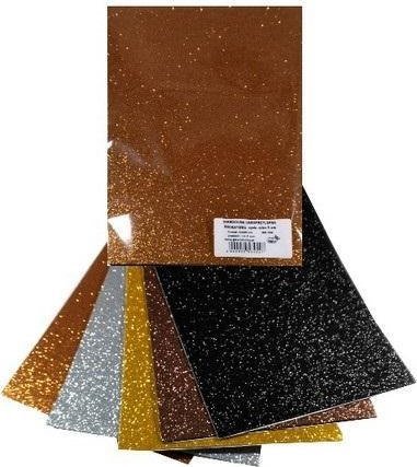 Pianka mikroguma brokat samoprzylepna 20x30cm 5 ar