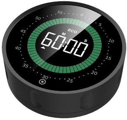 Minutnik JVD Minutnik DM284.2 czarny 8 cm okrągły czytelny