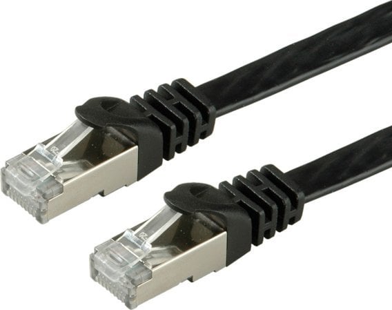 Value VALUE FTP- Patch Cable cat.6, flat, black 2m (21.99.0972)