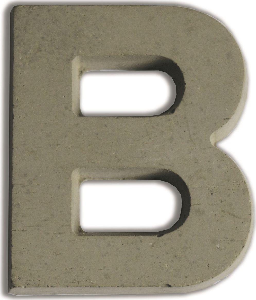 Aladine Litera B z betonu H:7,6 cm