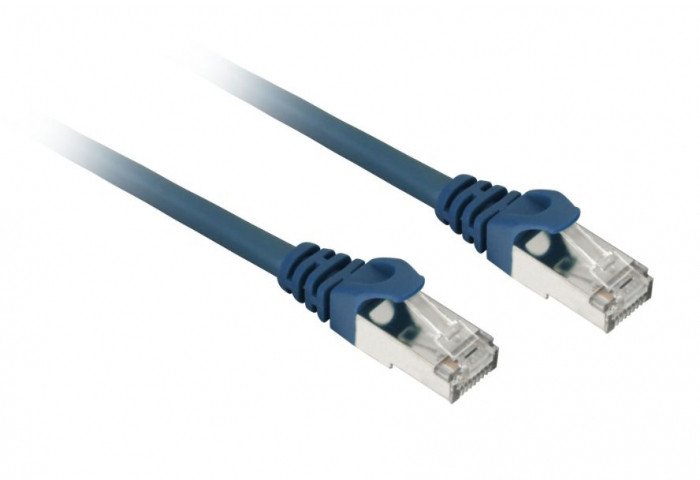 Sharkoon patch network cable SFTP, RJ-45, with Cat.7a raw cable(blue, 10 meters)