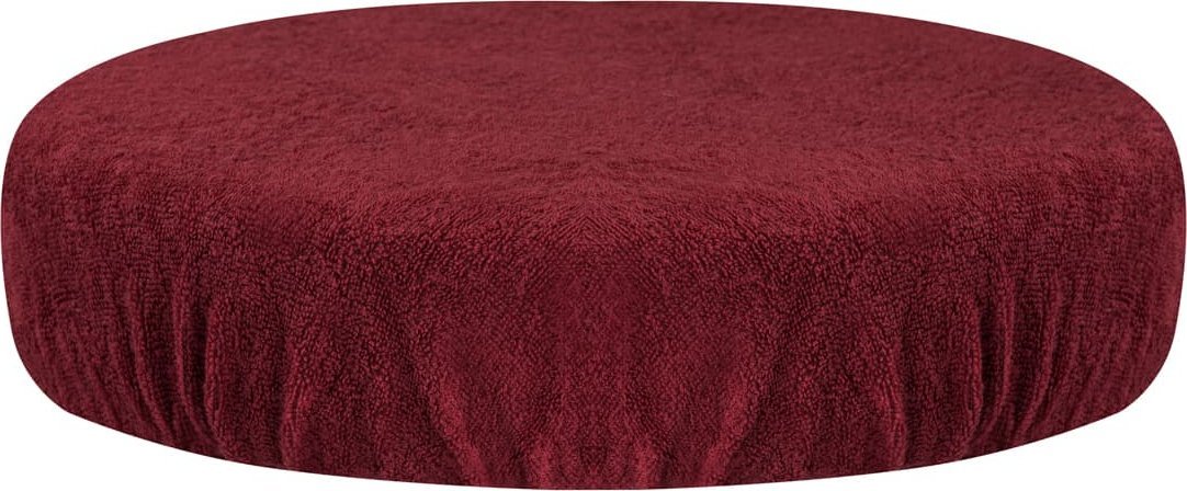 Activeshop Pokrowiec frotte na taboret bordowy