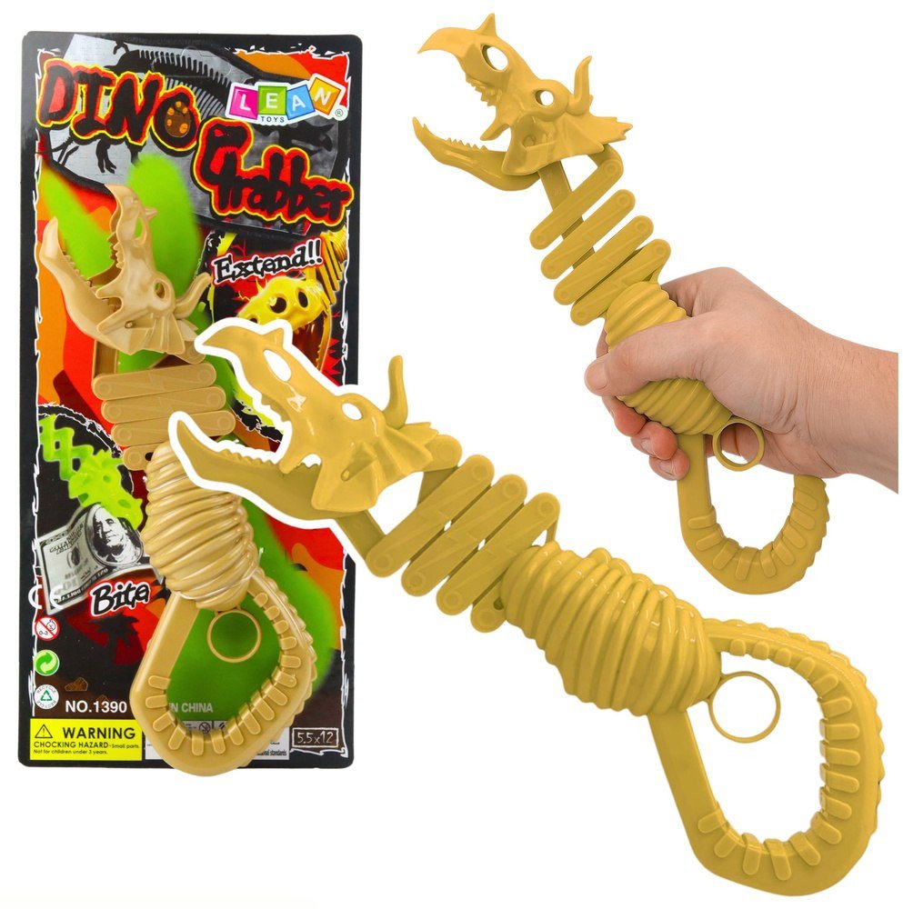 Gryzący Szkielet Dinozaur Chwytak Pistolet Brązowy