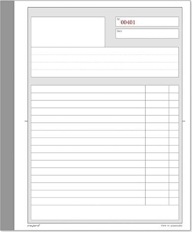 Mayland-Burde Mayland 92220460, Monochromatic, Grey, White, 50 sheets, Adult