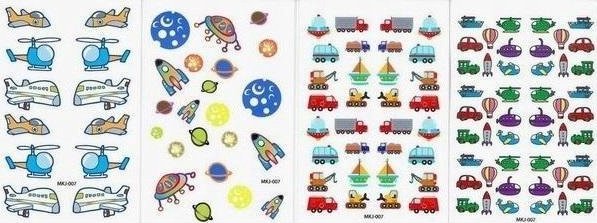 FANDY Naklejki papierowe Mini Pojazdy