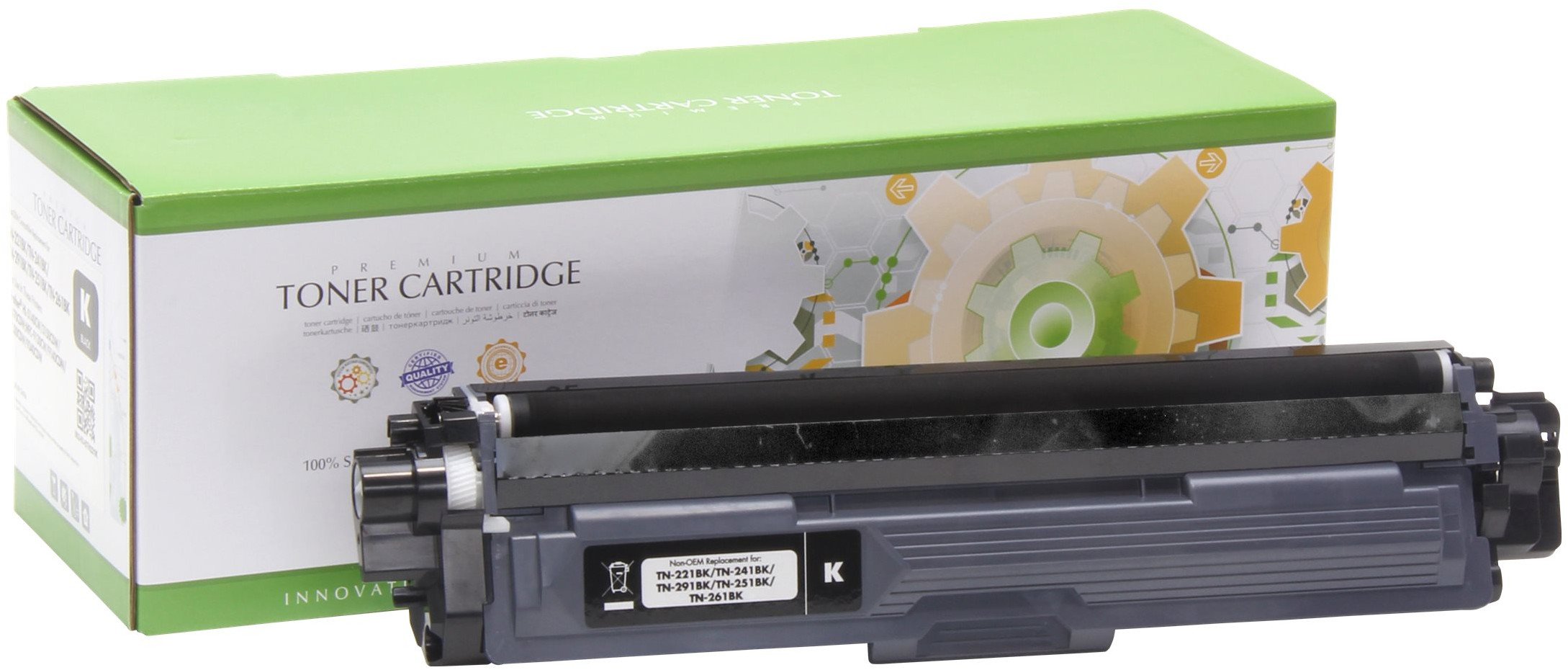 STATIC Toner cartridge compatible with Brother TN-221BK/TN-225BK/TN-241BK black remanufactured 2.500 pages