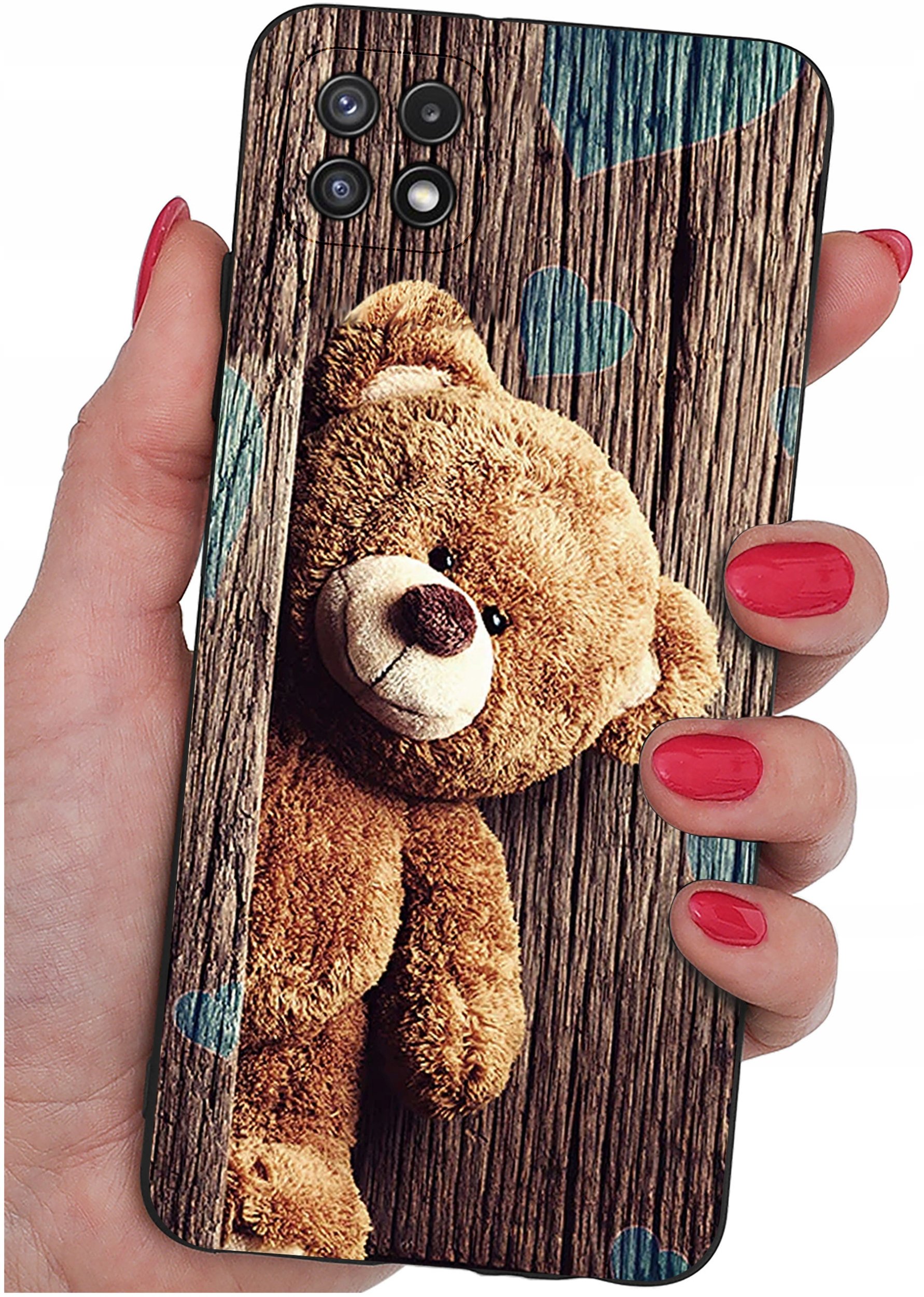 Etui do Samsung A22 5G WZORY |SILIKONOWE MATT CASE + SZKŁO 9H