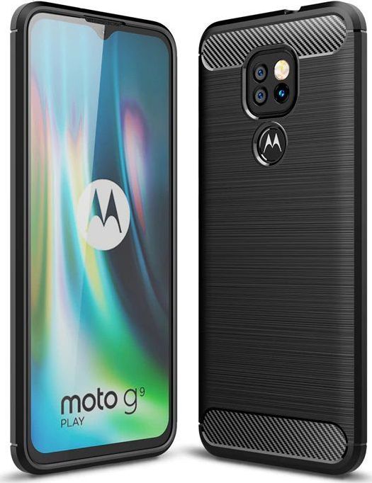 Tech-Protect TECH-PROTECT TPUCARBON MOTOROLA MOTO G9 PLAY/E7 PLUS BLACK