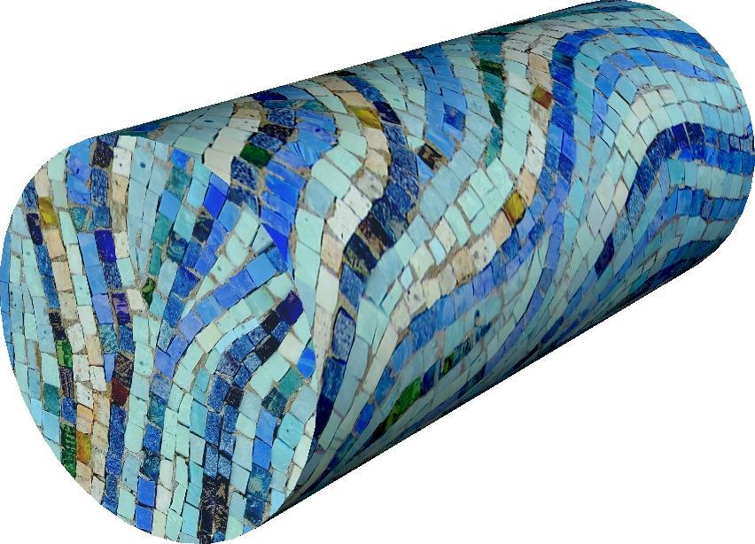 Bertoni-arco Poduszka Wałek - Mosaic 25x60 cm