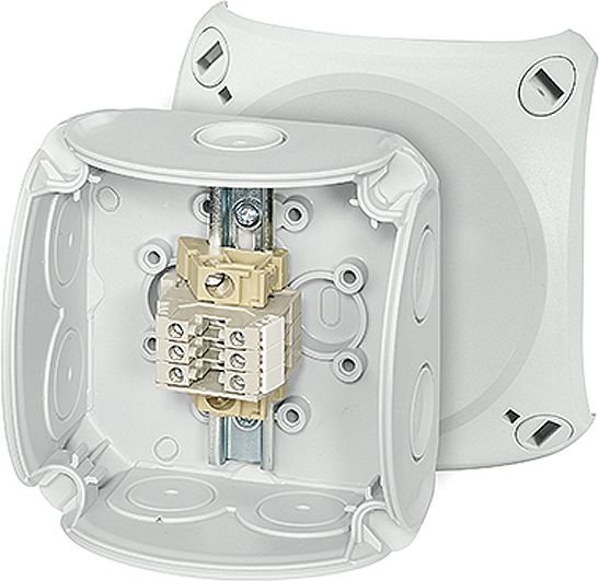 Hensel Puszka odgałęźna 93x93x62 3x2,5mm2 CU/AL IP66 szara RK 0203 T (62000171)