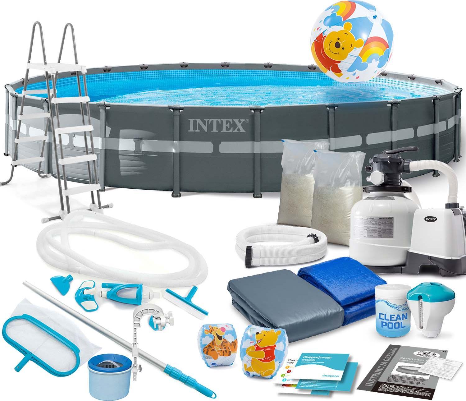 Intex Basen ogrodowy stelażowy 732 x 132 cm 20w1 INTEX 26340