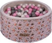 Blomster Suchy basen LISKI + PIŁKI RÓŻOWE-SZARE-PERŁOWE