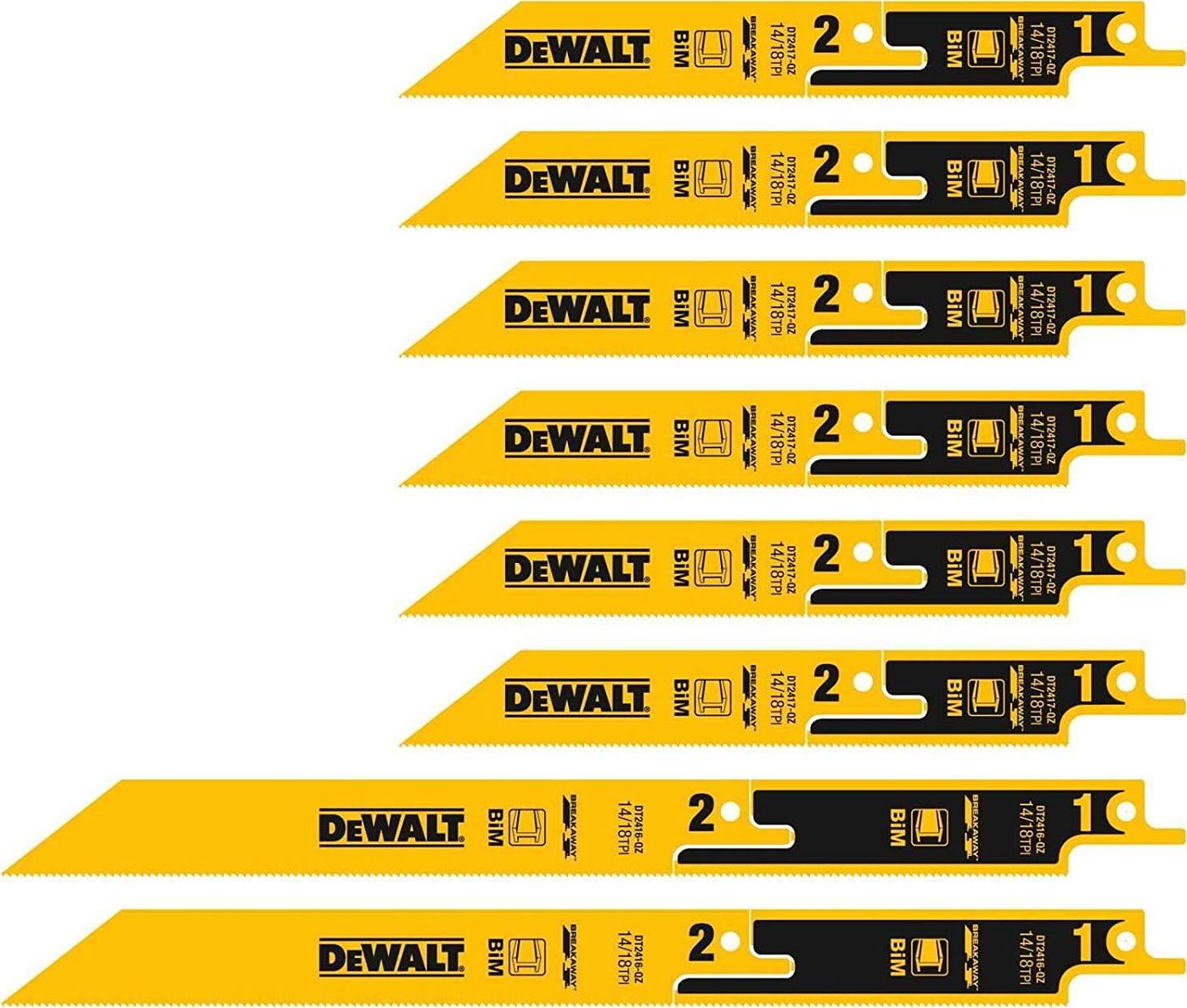 Dewalt Dewalt Saber Saw Blade Set DT2446 8pcs