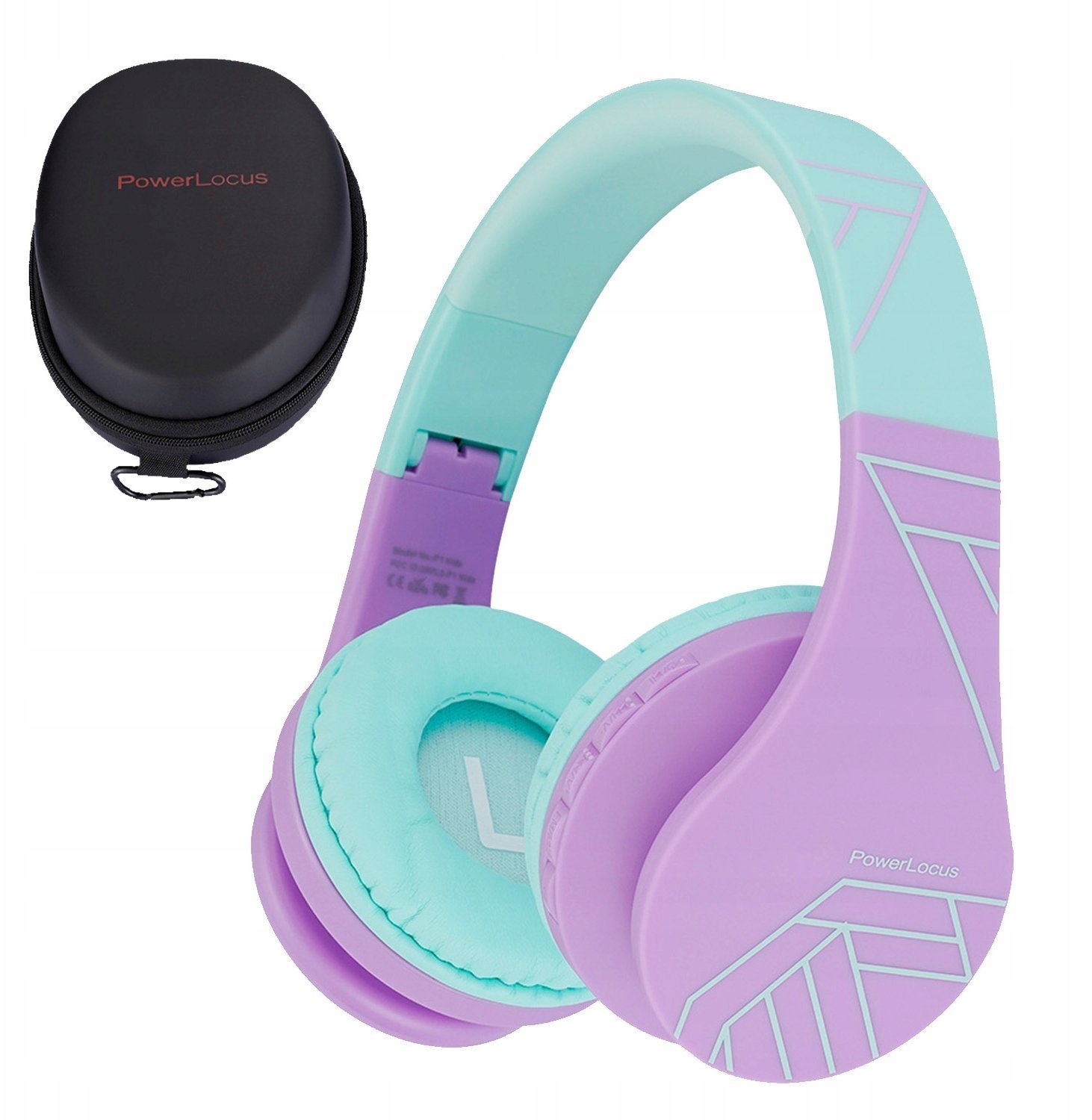 PowerLocus Bluetooth Headphones P1 Teal-Purple