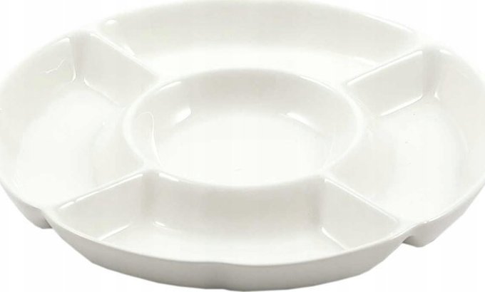 Bidasoa Okrągła taca do przekąsek Convivio - Biały, 31.5 cm