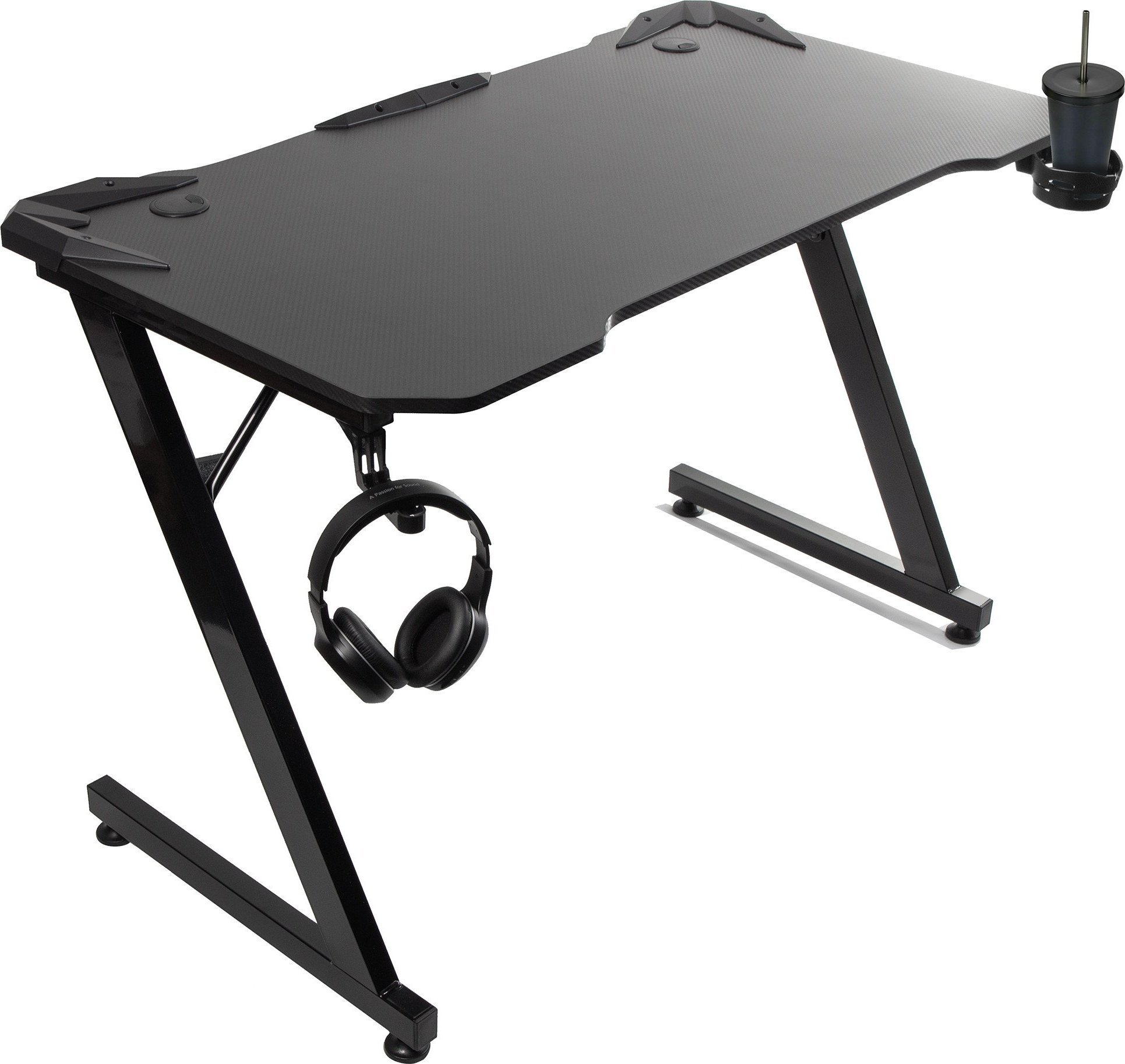 Biurko Maclean NanoRS RS345 Czarne 110 cmx60 cm