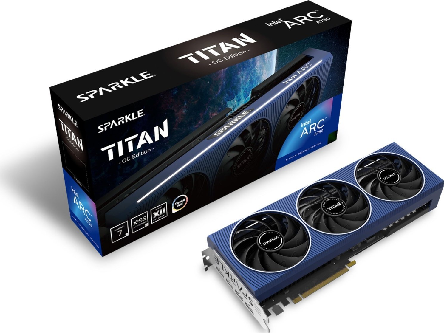 Karta graficzna Sparkle Arc A750 Titan OC Edition 8GB GDDR6 (SA750T-8GOC)